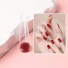 15ml指甲延伸用polygel,紅色uv/led Polygel建造者凝膠,適用於指甲模具,固體且快速乾燥的水晶凝膠 - 紅色 - 查看 3