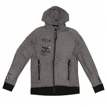 BOY LONDON Sudadera Deportiva Gris para Hombre Bolsillos de Cierre - Gris - Ver 4