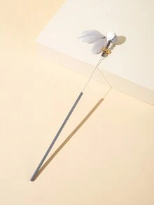 Toy For Cat With Colored Feathers & Bells & Magic Stick With Colored Balls And Colored Feathers - Multicolor - View 5