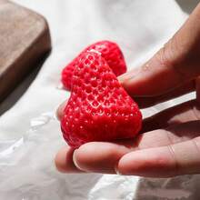 4入組創意草莓香蜡烛套裝,精美禮盒包裝,非常適合作為生日派對的小禮物或香薰療法 - 草莓 - 查看 9