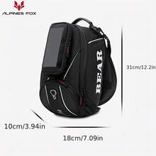 LAICOBEAR 新型強力磁力摩托車油箱袋行車導航手機油箱包大貼窗口固定帶 - 黑色 - 查看 3