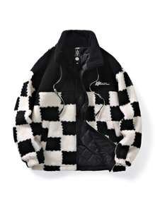 Men's Autumn & Winter Outdoor Sport Fleece Coat - Black - View 1