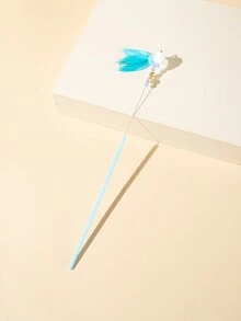 Toy For Cat With Colored Feathers & Bells & Magic Stick With Colored Balls And Colored Feathers - Multicolor - View 7