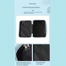 1 件旅行便携式大容量化妆收纳包、洗漱包、小袋、1 件便携式化妆包、带手柄的旅行洗漱包、多功能化妆包、1 件多功能大容量化妆包时尚防水洗漱收纳包网袋学校用品包