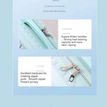 1 件旅行便携式大容量化妆收纳包、洗漱包、小袋、1 件便携式化妆包、带手柄的旅行洗漱包、多功能化妆包、1 件多功能大容量化妆包时尚防水洗漱收纳包网袋学校用品包