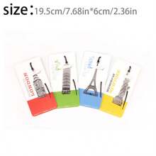 Creative Decoration European Vintage Eiffel Tower Shaped Ornament, Can Be Used As Keychain Or Bookmark, Full Of High-End Feeling - Multicolor - View 2