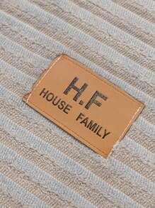 1入組條紋實色沙發套,沙發坐墊、沙發靠背扶手套,1-4座沙發濾網覆蓋物,全季節通用防滑 - 淺灰色 - 查看 8