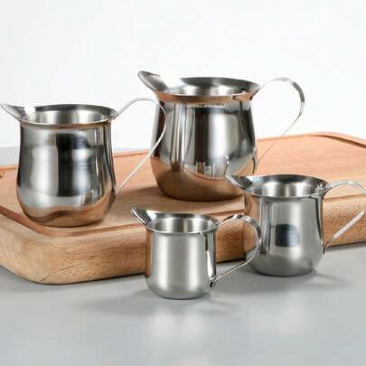 1 件装咖啡师品质不锈钢奶泡壶，适用于浓缩咖啡和咖啡学校用品返校