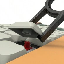 Removedor de Teclas Key Cap Compatível com Teclado Mecânico - Preto - Visão 7