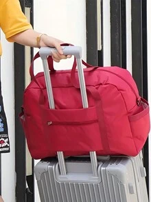 Waterproof Foldable Travel Bag, Luggage Bag, Unisex Travel Bag - Red - View 6