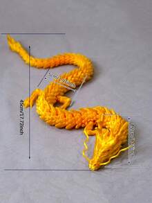 1入組3d打印龍工藝品,龍年禮物,家庭客廳酒吧咖啡店裝飾飾品,房間裝飾桌面飾品 - 金色 - 查看 2