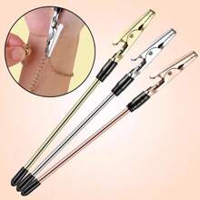 1件隨機顏色,珠寶佩戴輔助工具多功能助手夾子金屬鑷子輕巧便攜 - 彩色 - 查看 4