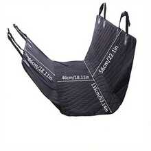 防水牛津布車用寵物墊-防髒狗墊讓車內乾淨舒適 - 黑色 - 查看 10