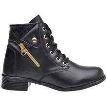 Women Mid-Calf Boots - 黑色 - 查看 1