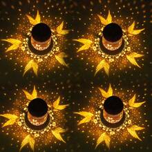 1個蜂鳥型太陽能燈,防水掛式金屬裝飾性led燈,適用於戶外花園草坪後院前廊作為男女禮物 - 銅色 - 查看 9