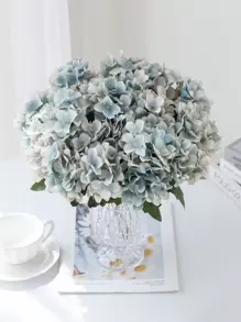 1 Pieza / 3 Piezas Ramo de flores de hortensias artificiales, plantas falsas para decoración de habitación, decoración de otoño, decoración de flores falsas para jardín, centros de mesa, decoración de fiesta de cumpleaños, decoración de boda, cesta de flores, flores para la novia, decoración del hogar, comedor, dormitorio, decoración de alféizar de ventana, decoración de jarrones, regalo del Día de San Valentín, decoración de Año Nuevo, jardín al aire libre, inicio de temporada escolar, Día de San Valentín, regalo
