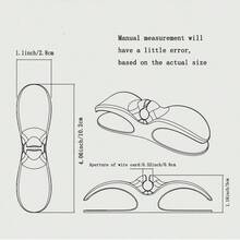 1pc Power Cord Plug Clip, Power Cord Sorting  Fixed Buckle, Power Cord Winding Fixed Clip, Home Electrical Power Cord Storage And Sorting Small Tool - Black - View 2