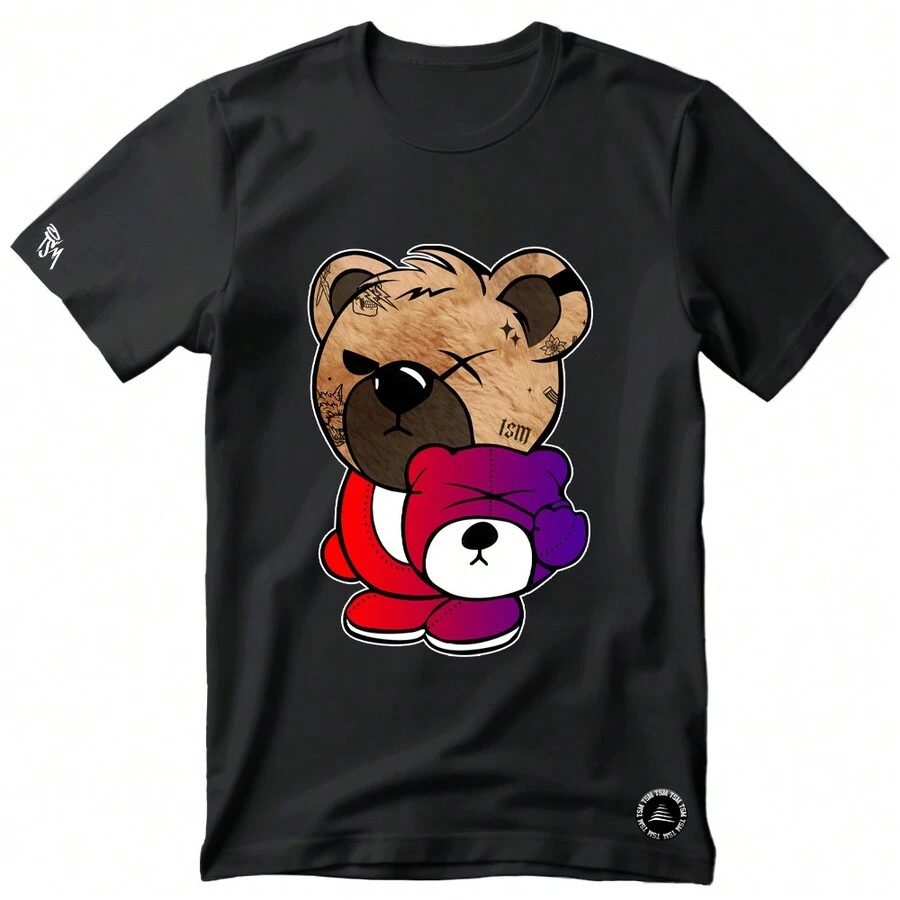 Men T-Shirts - 黑色 - 查看 1