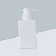 150ml Press Square Bottle For Hand Soap, Shampoo, Shower Gel, Cosmetic Lotion Dispensing - White - View 1