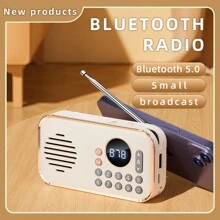 P35多功能便攜式am/fm收音機藍牙5.0音箱 - 紅色 - 查看 3