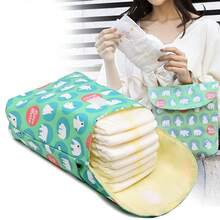 1pc Waterproof Diaper Bag Portable Multifunctional Diaper Baby Storage Bag Cartoon Handheld Children'S Storage Bag (Green) - Green - View 2