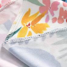 2入組印花新生兒嬰兒包被+帽子,適用於0-12個月嬰兒,四季通用 - 白色 - 查看 5