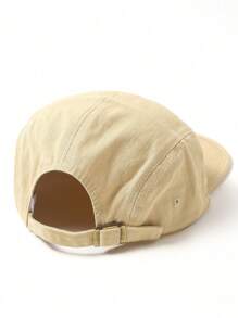 1 pieza Gorra de béisbol de estilo americano hip-hop y vintage con visera plana y diseño de remiendos, ideal para skateboarding o uso casual en el trabajo