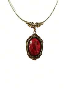 1 件裝哥德式吸血鬼滴血吊墜項鍊女式復古黑色假日派對假日珠寶配件 - 多色 - 查看 2