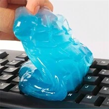 70G Siêu Tự động Vệ sinh ô tô Tấm lót Keo dính Bột Người dọn dẹp Ảo thuật Người dọn dẹp Bụi bặm Để loại bỏ Gel Nhà  Máy tính Bàn phím Lau sạch Công cụ - Nhiều màu - Xem 2