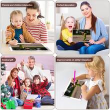 1入組diy情人節主題鑽石畫,5d鑽石diy畫套裝創意藝術品,適用於客廳臥室書房家庭牆面裝飾禮品,鑽石畫套裝適用於情人節禮物 - 彩色 - 查看 4