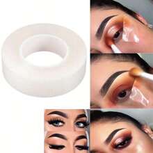 1 Rollo Cinta Protectora De Sombra De Ojos, Herramienta De Maquillaje De Ojos Con Cinta Adhesiva Para Sombra De Ojos, Cinta Adhesiva Natural Para Delineador, Herramienta Auxiliar De Maquillaje De Ojos, Parche De Acabado De Maquillaje De Ojos - Blanco - Ver 1
