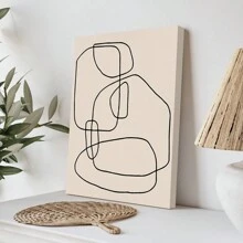 1pc Finished Bohemian Abstract Wall Framed Painting, Wall Art Poster, Living Room Decorative Painting, Modern Furniture Art, Minimalist Style, The Ideal Gift For The Living Room In The Bedroom Corridor, Wall Mounted, Can Be Hung Directly, Western Home Decor , Posters For Room, Maximalist Wall Decor , Room Decor Aesthetic, Room Decoration Stuff - Multicolor - View 1