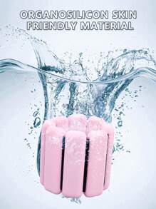 1對460g手腕/踝關節重量阻力訓練帶,室內有氧運動器材,矽膠,適用於瑜伽/普拉提 - 粉色 - 查看 5