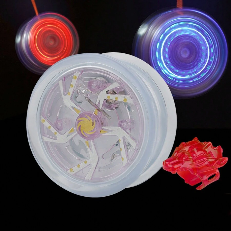 1pc Purple Yo-Yo Ball Including String And Finger Loop Stress Relief Toy Suitable For Men, Women, Teenagers, School, Office, Home, Party Games - White - View 1