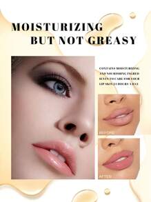 YZAK 1支大刷頭護唇油,水晶果凍質地,水果口味（草莓、桃子和蘆薈）,滋潤、滋養和減少唇紋,男女皆宜,是新年送給學生和朋友的理想禮物 - 彩色 - 查看 8