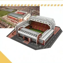 3d足球場紙質拼圖拼裝模型,巴塞隆納球迷的完美禮物 - 彩色 - 查看 4