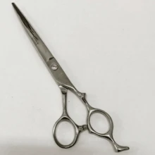 Kit 3 Tesoura de Cabelereiro Profissional Aço Inoxidável - Prata - Visão 3
