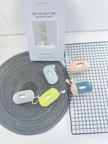 1pc Portable Outdoor Pet Waste Bag Dispenser With Random Color, Cleaning Supplies For Pets - Multicolor - View 1