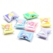 10 顆多色壓克力糖果珠,適合 Diy 手鍊、項鍊和其他珠寶製作,17x21 毫米 - 17x21mm - 查看 1