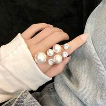 Faux Pearl Decor Ring - White - View 11