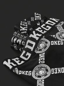 DKEG 男士奢华黑白印花透气仿丝平角内裤套装 - 彩色 - 查看 8