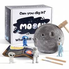 Aronclub Alien Moon Digging Toy Set With Astronaut, Digging Tool And Mat, Space Archaeology Educational Toy - Multicolor - View 5
