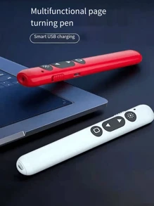 1pc Flip Pen Compatible With Hiwoboard, Used For Teachers' Lectures And Multimedia Projectors - Red - View 3