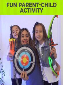 Gấp lại Led Chiếu sáng Nơ Và Mũi tên Bộ ( Ngẫu nhiên bao bì ) , Đồ chơi Bắn cung Bộ Đối với 6-8 Già Con trai , Hoàn hảo Giáo dục Và Niềm vui : Tốt Động cơ Kỹ năng , Sự chính xác , Và Siêu anh hùng , Đồng hồ điện tử - Nhiều màu - Xem 9