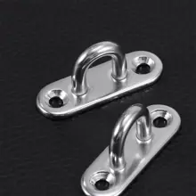 2pcs Stainless Steel Thickened Fixed Ceiling Hook For Heavy Duty Ceiling Fan Chandelier Hanger - Silver - View 1