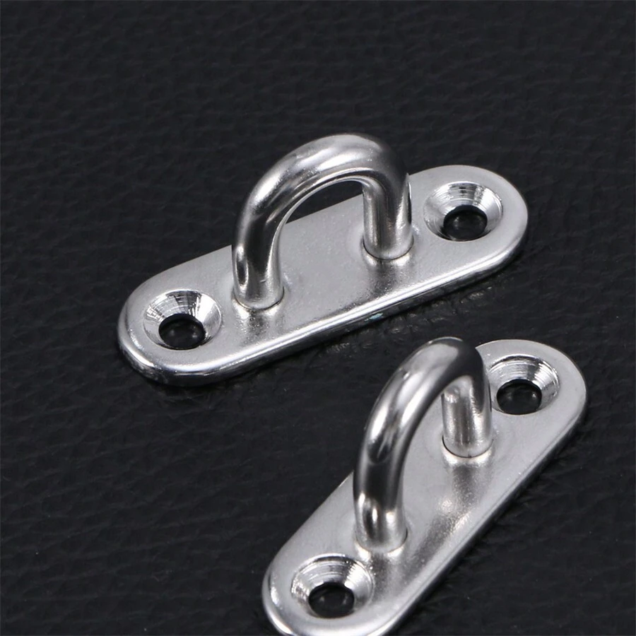 2pcs Stainless Steel Thickened Fixed Ceiling Hook For Heavy Duty Ceiling Fan Chandelier Hanger - Silver - View 1