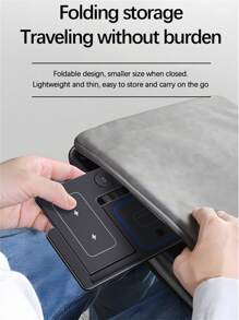 3 In 1 Foldable LED Fast Wireless Charger Stand Compatible With IPhone 14 13 12 11 Apple Watch Airpods Pro 8 7 Charging Station - White - View 8