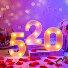 Luminous Vintage Numbers Illuminated LED Lights Romantic Night Light Wall Decoration Wedding Party Birthday Anniversary Wedding Christmas New Year - 6 - 查看 2