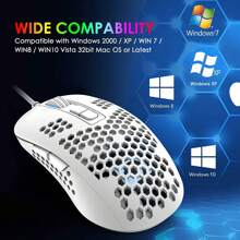 383 Wired Computer Mouse-White - White - View 6
