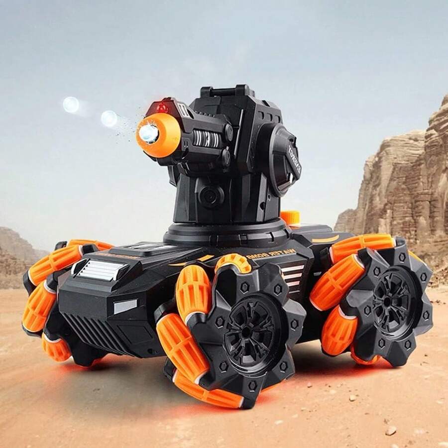 Toy Car With Rechargeable Hydrogel Gun With Remote Control - Multicolor - View 1